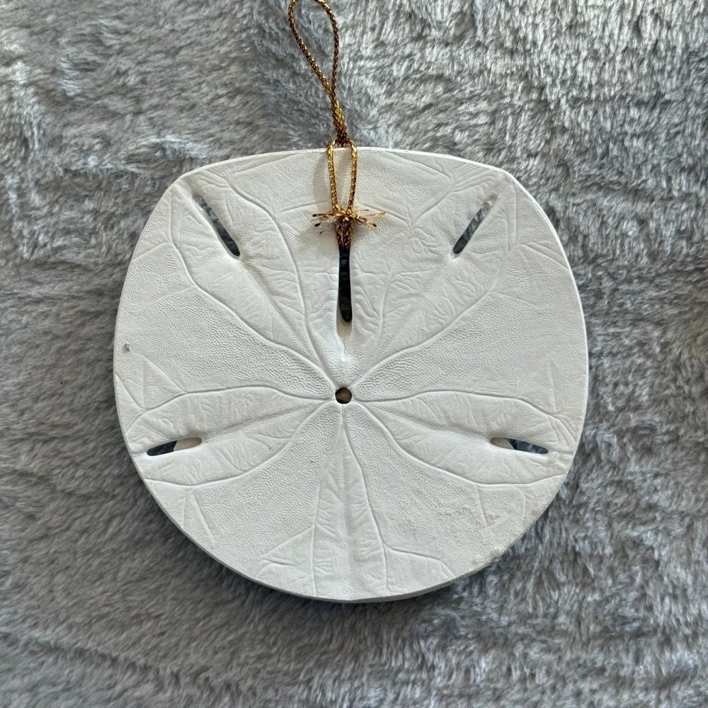 NOEL Angels Glitter‎ Sand Dollar Ornament – Handmade Coastal Christmas Decor